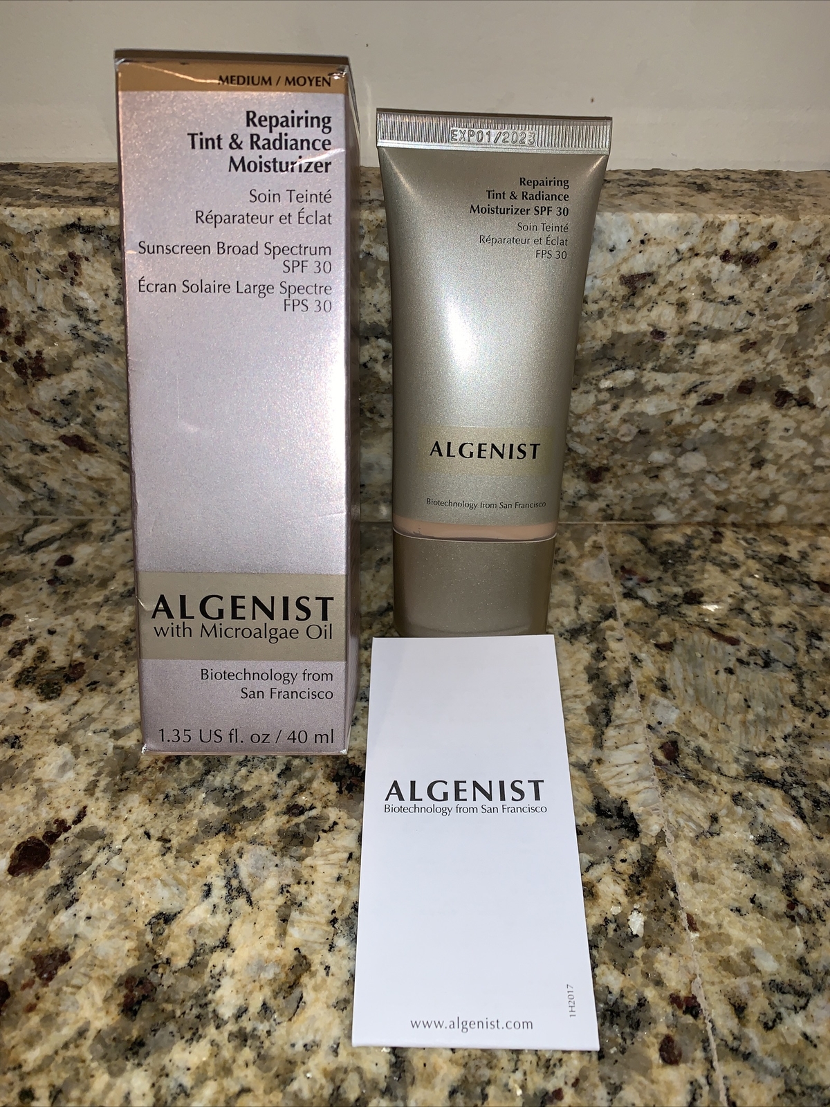algenist repairing tint & radiance moisturizer spf 30