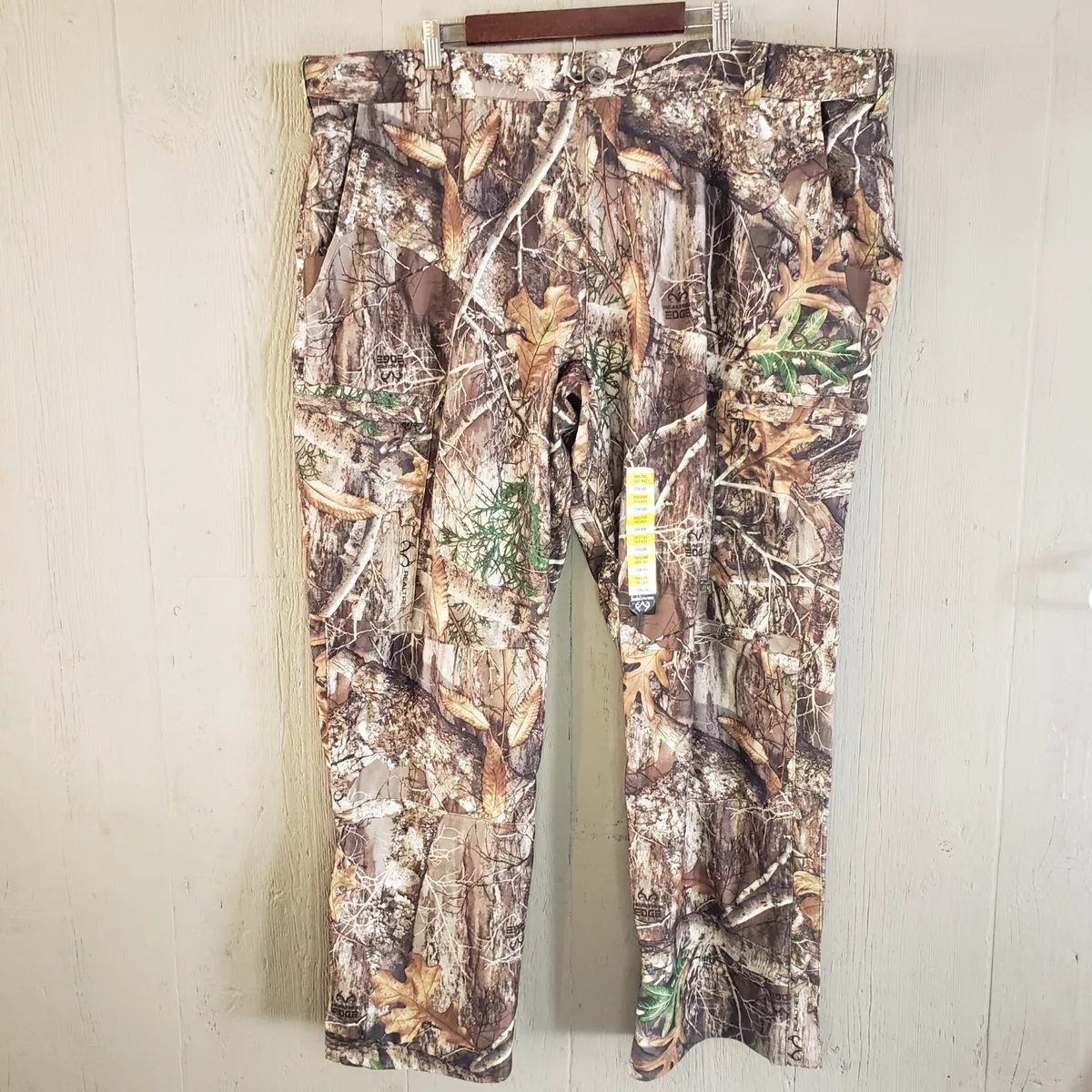 Men's RealTree Scent Factor Mesh Lined Camo Cargo Pants Size 3XL 48-50