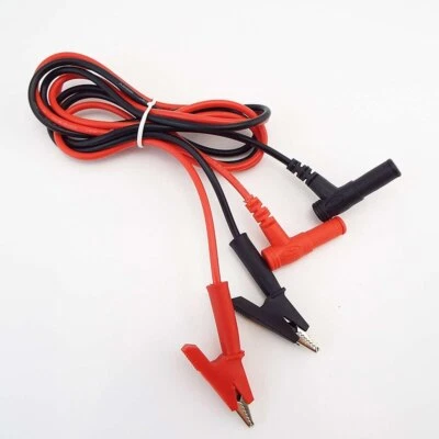 20A Crocodile Alligator Clip 4mm Banana Plug Test Lead Cable Wire For Multimeter