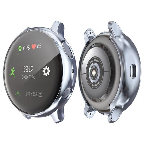 For Samsung Galaxy Watch Active 2 Electroplate Screen Protector TPU Watch Case - Zdjęcie 6 z 30