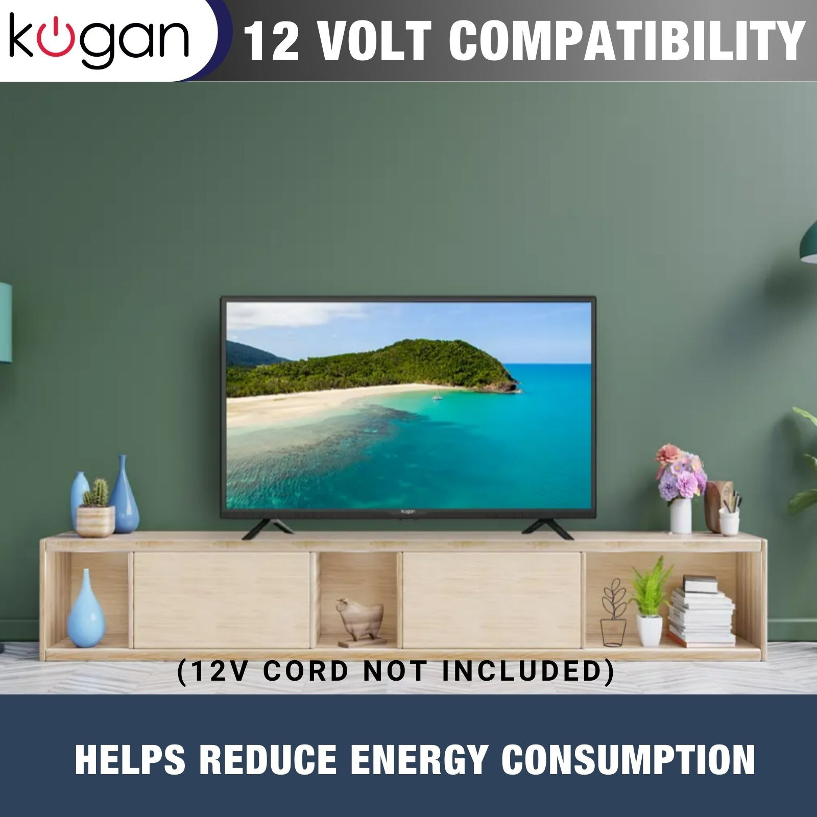 32" HD TV Smart LED 12V TV Kogan Chromecast Caravan RV Television HDMI