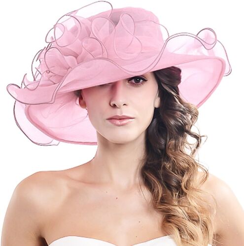 Women's Kentucky Derby Church Dress Hat for Women Bridal Tea Party Wedding - Picture 11 of 22