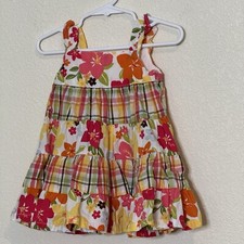 Gymboree Girls 6-12 Months Dress Aloha Sunshine Tropical Flower Sundress