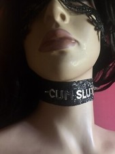 Bondage Collar  Kit Cuffs Restraint Fetish Hotwife Necklace Gimp Mask Bdsm Slut