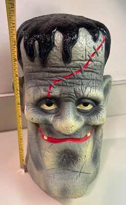 Frankenstein Light Up Head Blow Mold, Groundbreakers, Paper Magic, Tested, VIDEO