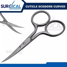 Finger Toe Nail Scissors Cuticle Clipper Curved Manicure Cutter German Grade