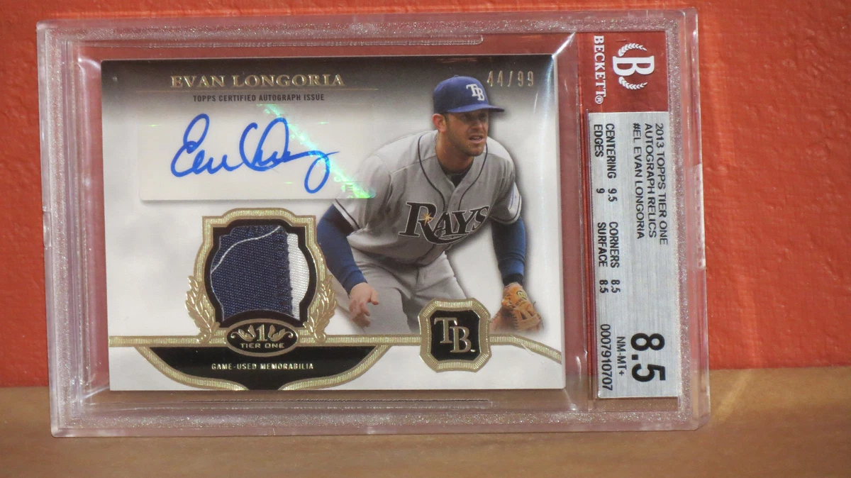 Evan Longoria Autographed Baseball Sports Trading Cards
