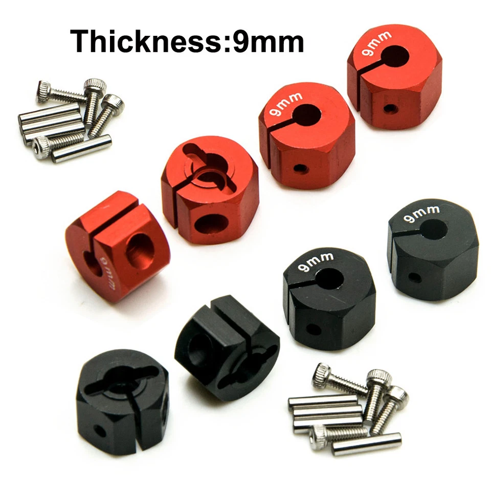 4X Metall 12mm Wheel Hex Radmitnehmer für Axial SCX10 1:10 RC Car 8/9/10/11/12mm - Bild 4 von 4