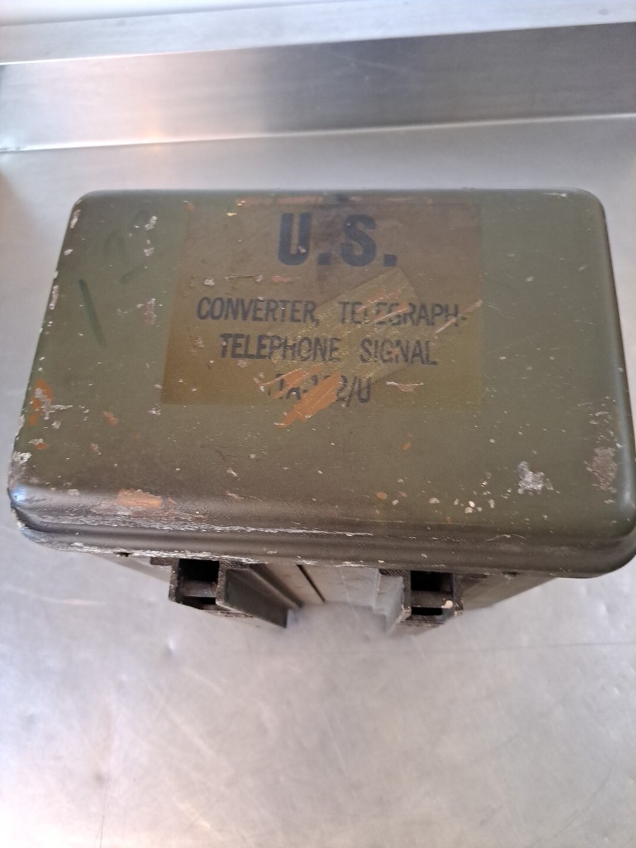 US Army TA-182/ U Converter/Terminal Telegraph Phone Signal Case A