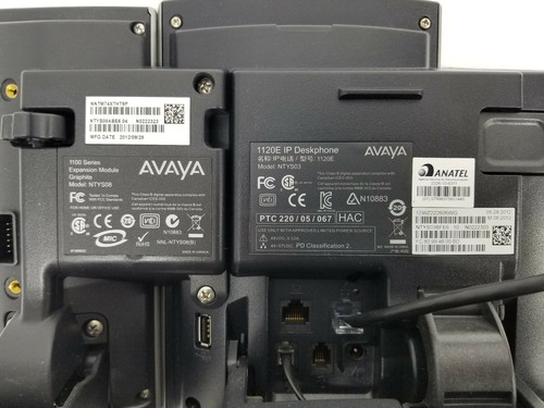 Nortel Anatel Avaya 1120E NTYS03 Business Phone w/NTYS08 Expansion Module - Picture 8 of 8