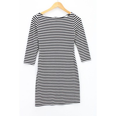 black knitted dress with gold buttons Love Knot Label