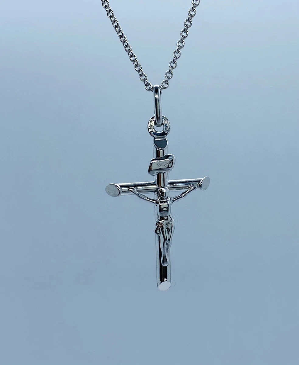 White gold religious necklaces deals