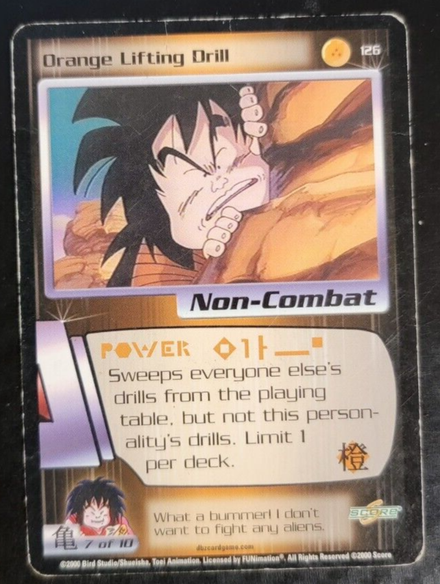 Dragonball Z - TCG - Orange Lifting Drill #126 | eBay