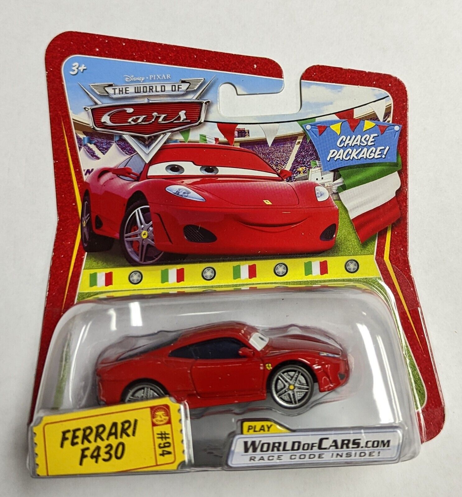 Disney Pixar Movie Cars Race-O-Rama Ferrari F430 Toy Car #21 