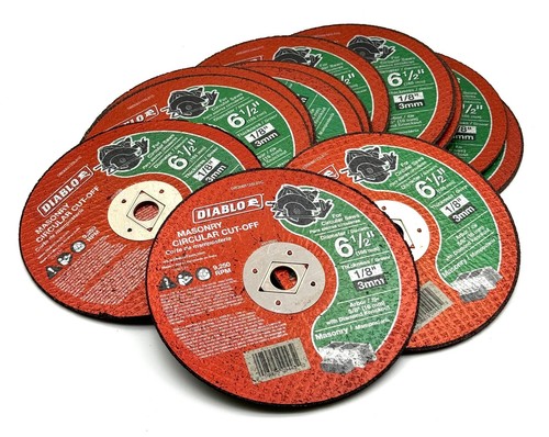 Lot of New 12PC DIABLO 6-1/2" x 1/8" Masonry Grinding Circular Saw Blade -Fr.Sh.