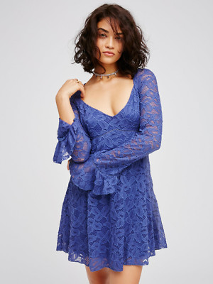 NEW FREE PEOPLE $148 MINERAL PURPLE BLUE SKIES LACE BABYDOLL DRESS SZ XS | eBay NEW FREE PEOPLE $148 MINERAL PURPLE BLUE SKIES LACE BABYDOLL DRESS SZ XS | eBay