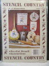 Stencil Country ST117 Kitchen Witch Pre-Cut Stencils  Instructions New