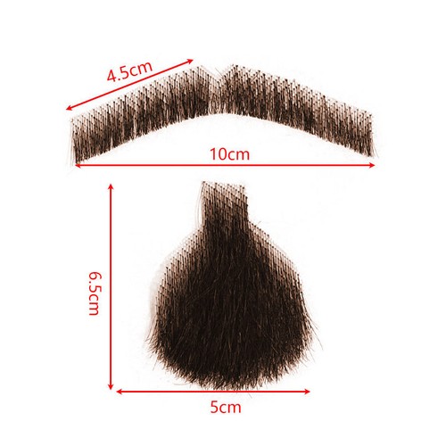 Dress up Fake Beard Face Beard Mustache for Adults Men Film Makeup Cosplay - Picture 29 of 47
