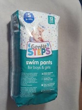 Gentle Steps swim pants Size Small  16-26 lb 12 disposable swim pants New
