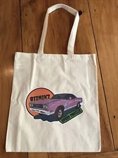 Reusable Shopping Bag Custom Heat Press DTF  Cotton Plymouth Roadrunner Muscle