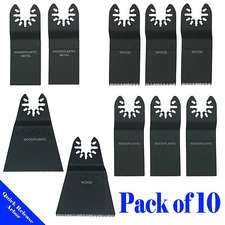 10 Saw Blade Oscillating Multi Tool Wood Metal Work DIY Universal Fit