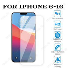 Lot Tempered GLASS Screen Protector For iPhone 16 15 14 13 12 11 XR XS X 8 7 6