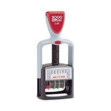 COSCO 2000PLUS® Two-Color Word Dater, 1 3/4 x 1, "Received", Self-Inking, Blue/R