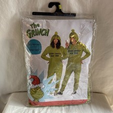 Dr. Seuss The Grinch Zipster Adult Couple Cozy Costume  S/M Christmas Holiday