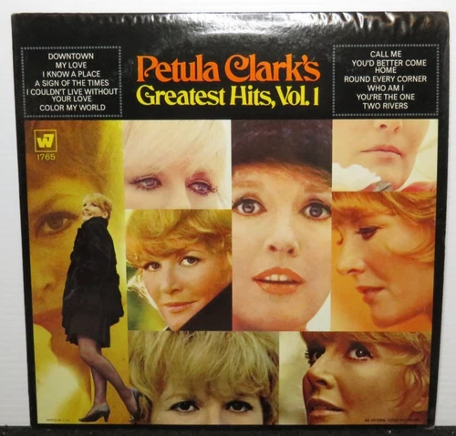 PETULA CLARK GREATEST HITS VOL 1 WITH POSTER (VG+) WS-1765 LP VINYL RECORD