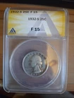 1932S Washington Quarter F15 ANACS