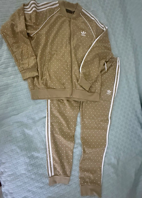 adidas Pharrell Williams HU Hiking 2pc Tracksuit Beige/White L /XL Full Zip.