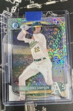 2025 Bowman - Chrome Prospects Will Simpson #BCP-35 Mini-Diamond Refractor (RC)