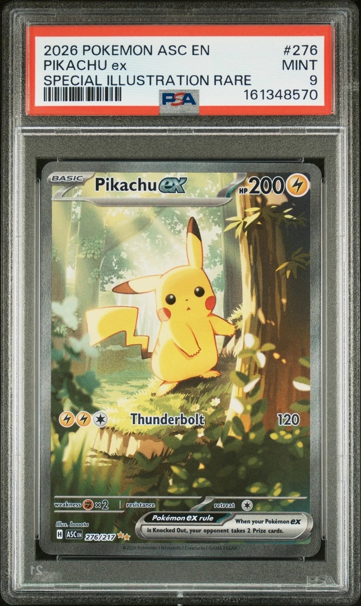Pikachu Pokémon TCG Grade 9 Rare Individual Collectible Card Game