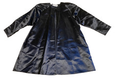 Jessica McClintock GUNNE SAX Black Satin Evening Jacket Vintage 90s Long Sleeve