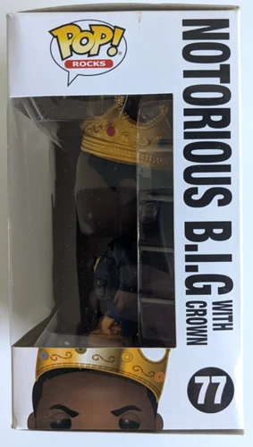 Funko Pop Rocks The Notorious B.I.G. with Crown #77 Vinyl Figure