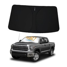 Winshield Sun Shade for To-yota Tundra 2007-2021 - Black - 2007-2021 Tundra