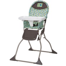 Cosco Kids Foldable High Chair Elephant Squares Lightweight Compact Portable