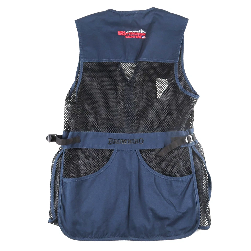 Browning Mesh Shooting Vest Black Blue Men’s Size S Small NRA Whittington Center - Image 2 of 4