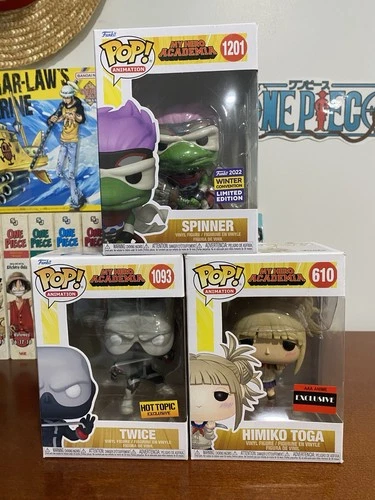 Funko Pop! Vinyl: My Hero Academia - Spinner #1201, Twice #1093, Himiko Toga
