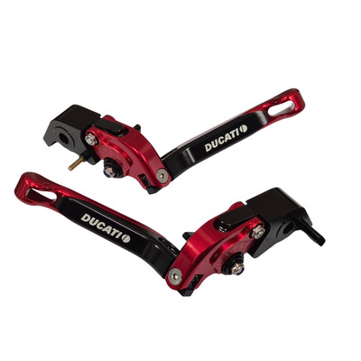 Verstellbare rot/schwarze Kupplungs- & Bremshebel für Ducati 899 Panigale 2014-2015