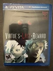 Zero Escape: Virtues Last Reward (Playstation Vita) NEW Factory Sealed
