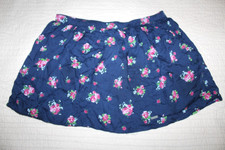 Abercrombie Navy Blue Floral Skirt Girls Size Large - Look