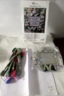Just Nan SPARKLING IRIS Ctd Cross Stitch KIT & IRIS FRAME