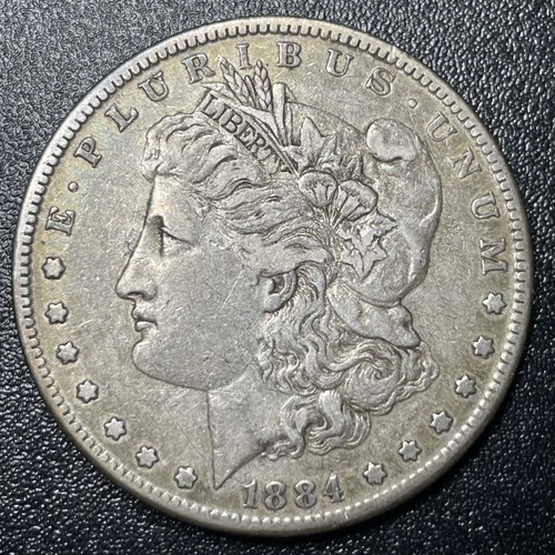 1884-S Morgan Silver Dollar $1 XF Extra Fine Better Date Coin Original