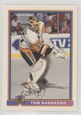 1991-92 Bowman Tom Barrasso #80 HOF 1dm1