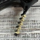 Cape Robbin Ultra Heels Stilettos Shoes sz 10 Black Gold Studs Cocktail Wedding — photo 8