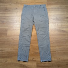 Bonobos Chino Pants Mens 32x32 30 Gray Slim Flat Front Casual Stretch Cotton