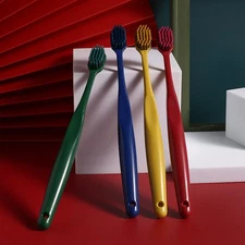 Adult wide head toothbrush 2 daily necessities large head toothbrush
