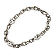 AUTENTICO GUCCI Inter Bracciale Catena Chiusura Argento925 1391