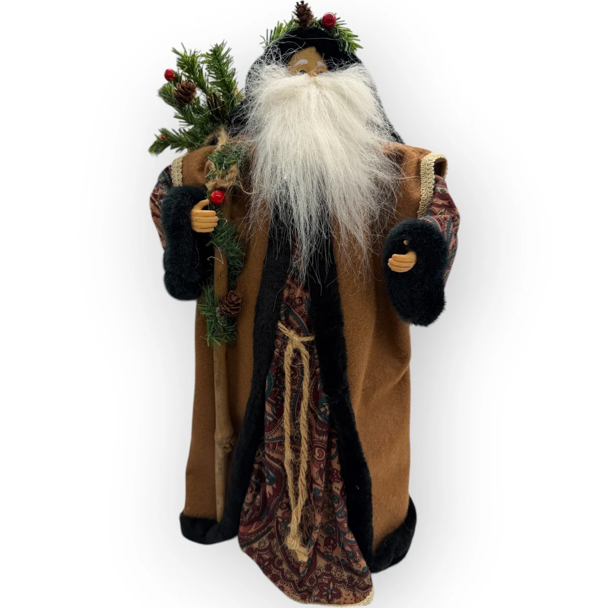 Fabric Santa Figurines for sale - eBay